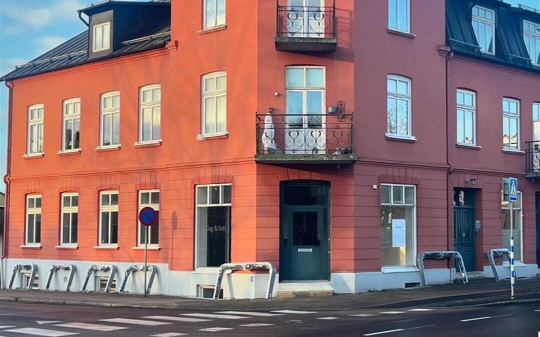 Korgmarkiser på fastighet, Klippan centrum